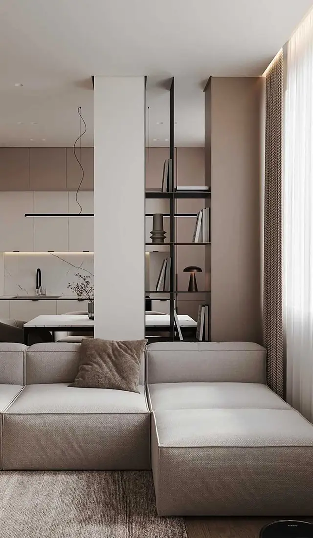 mordern apartment interior living room design