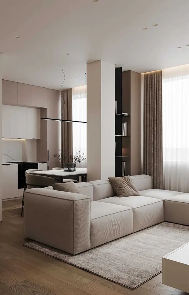 mordern apartment interior design in dubai